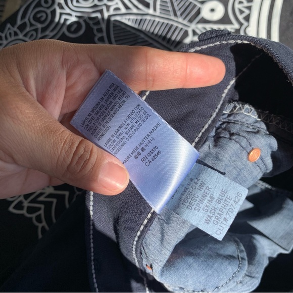 Mother Superior High Waisted Spinner Skimp in Blue Graphite Wide Jeans 29 - Picture 11 of 16